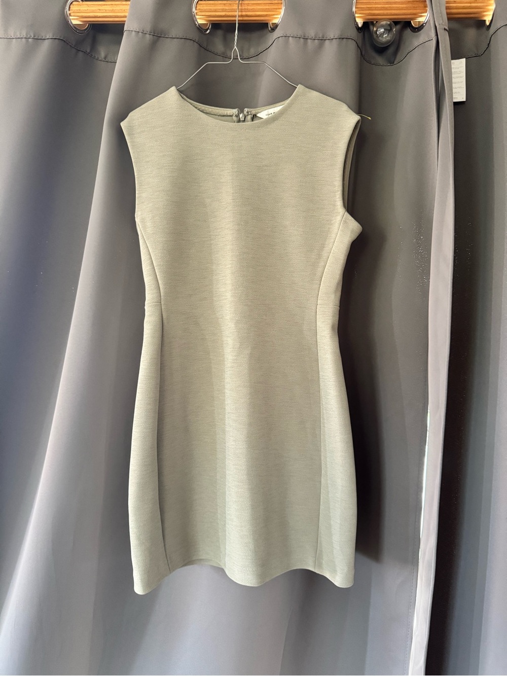Club Monaco Sleeveless Mini Dress in Light Gray